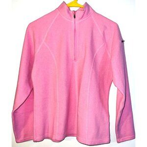 L.L. Bean Youth Pink Fleece Half-Zip Pullover Small